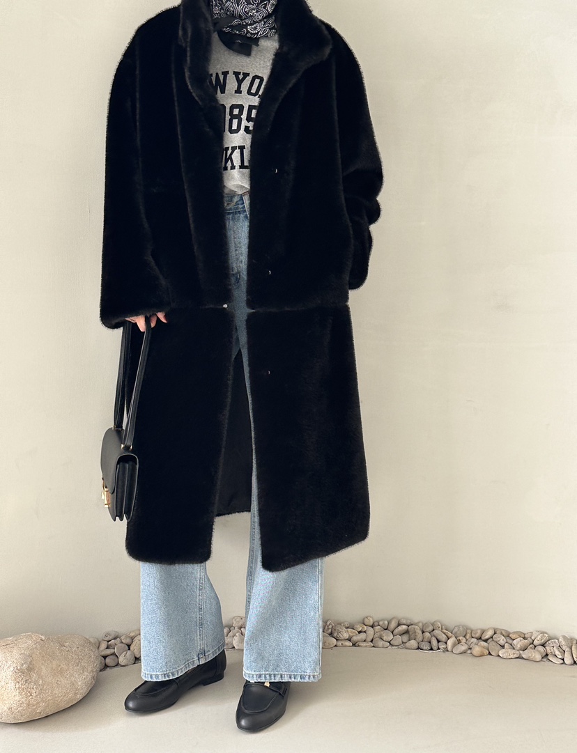 DEMAR東大門㊣直郵女士新款時尚人氣推薦中長款大衣可拆卸長款DEMAR中長款大衣圖色1