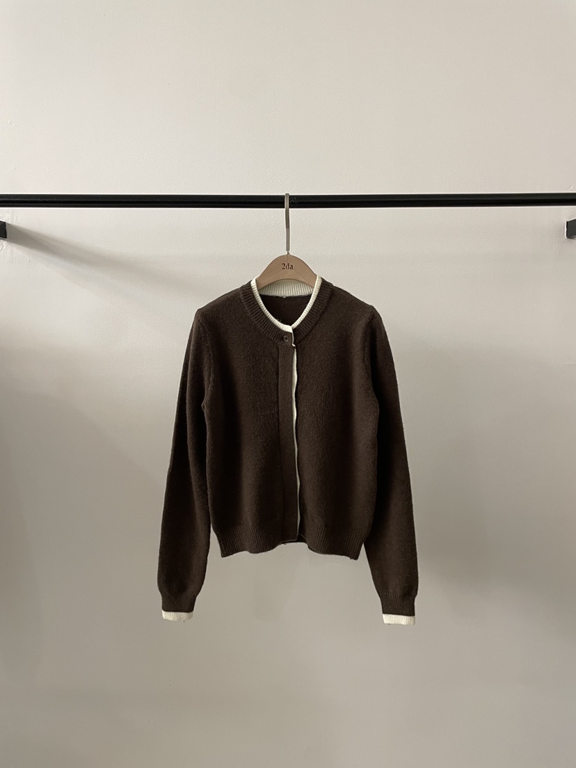 2DA/DARIMI-P東大門㊣實拍女裝新款熱賣推薦職業人氣針織衫2DA/DARIMI-P針織衫圖色2棕色