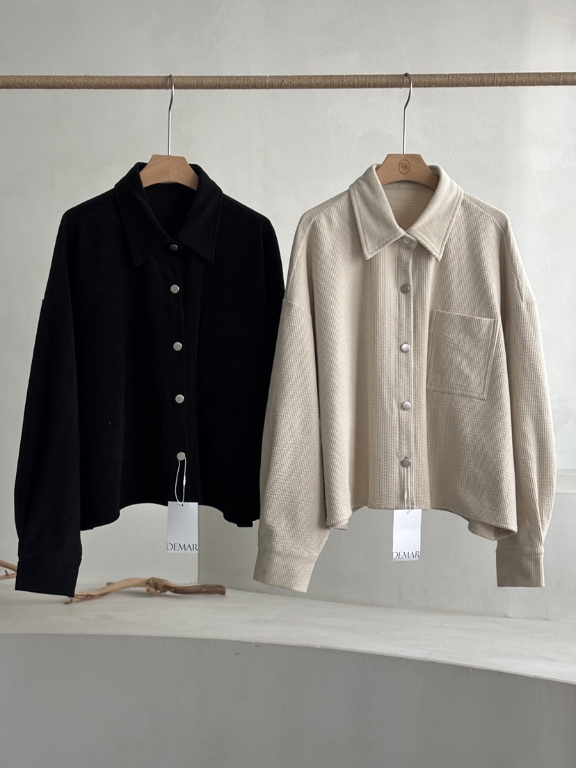 DEMAR韓國直郵㊣女裝新品25秋冬職業熱賣推薦襯衫蕾絲衫燈芯絨DEMAR襯衫/蕾絲衫