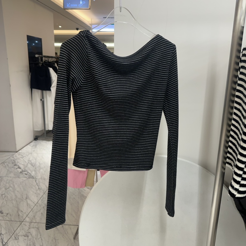 TOPDRESSING東大門㊣直郵女裝新款人氣25秋冬時尚熱賣長袖T恤TOPDRESSING長袖T恤圖色3黑色