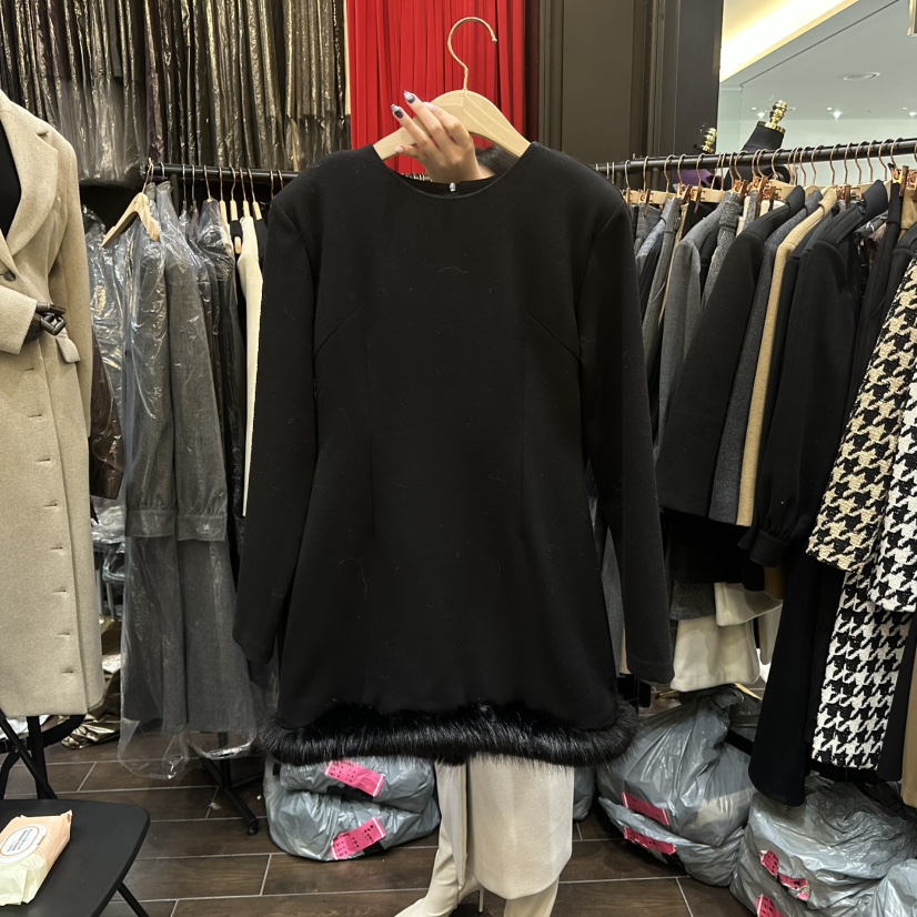 HERISH-HAUTE韓國直郵㊣女士新款時尚熱賣25秋冬職業連衣裙HERISH-HAUTE連衣裙圖色2