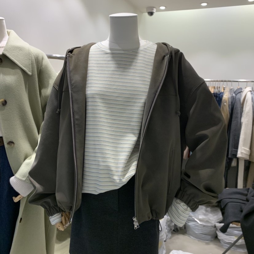 SENDTWO東大門㊣直郵女裝新款熱賣25秋冬職業時尚人氣休閑夾克SENDTWO夾克圖色1