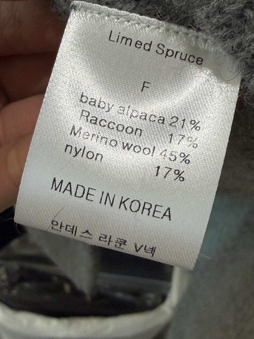 LIMED SPRUCE東大門㊣實拍女士新品25秋冬推薦職業針織衫浣熊LIMED SPRUCE針織衫