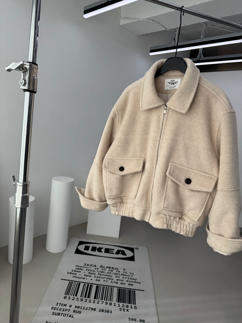 RED-A韓國代購㊣女裝新款職業熱賣25秋冬人氣推薦夾克羊毛RED-A夾克圖色1