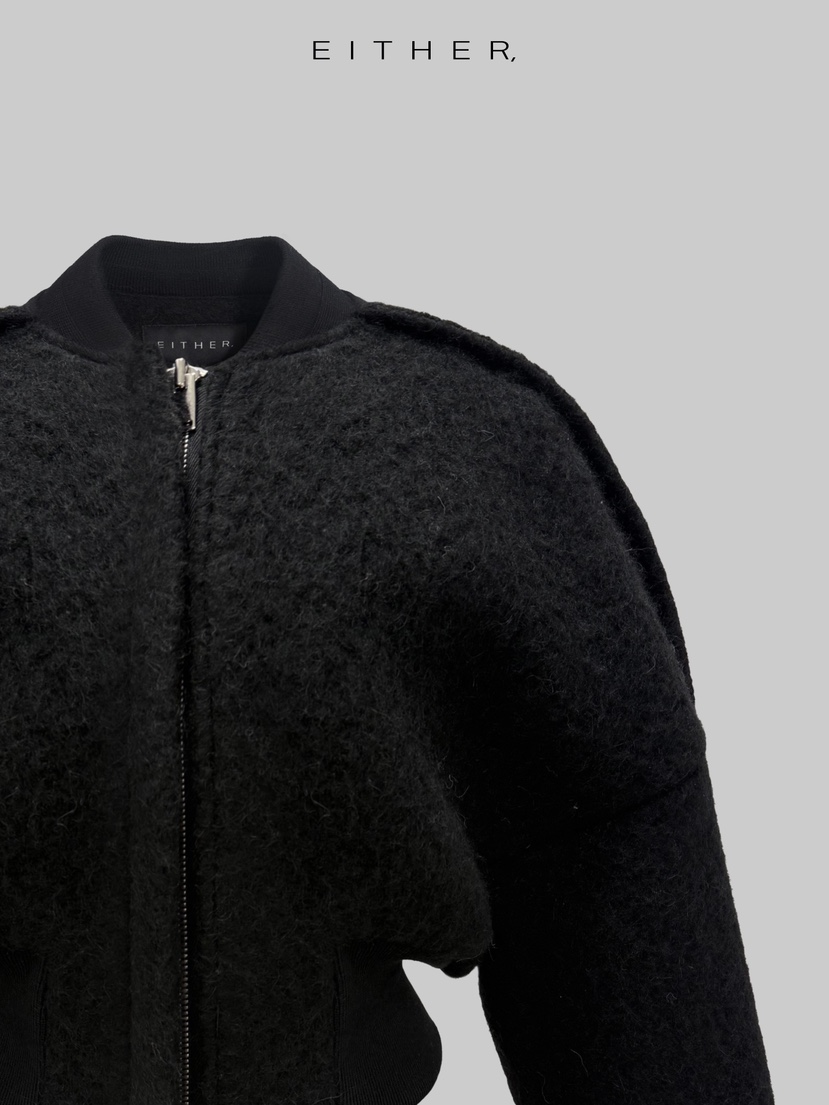 EITHER東大門㊣實拍女士新款熱賣休閑人氣推薦職業夾克羊駝EITHER夾克