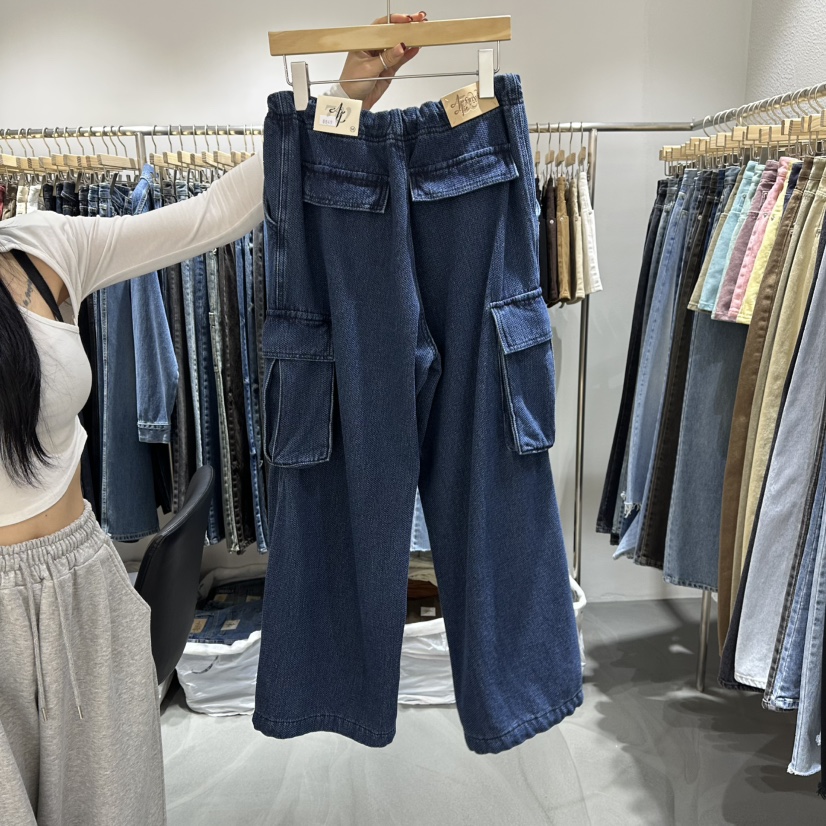 L'ETOILE韓國代購㊣女裝新品熱賣職業推薦人氣休閑時尚牛仔褲L'ETOILE牛仔褲