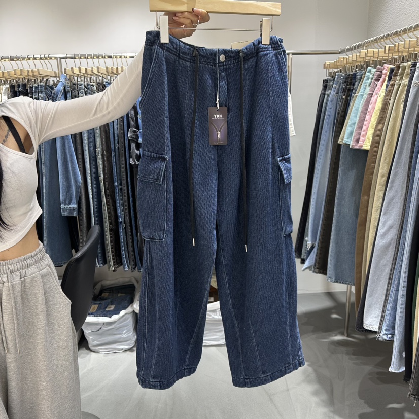 L'ETOILE韓國代購㊣女裝新品熱賣職業推薦人氣休閑時尚牛仔褲L'ETOILE牛仔褲圖色1