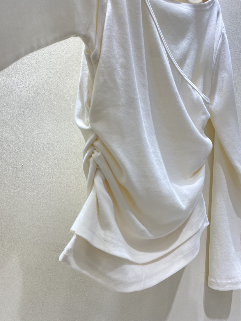 MINIQUEENS韓國代購㊣女士新品休閑時尚25秋冬職業熱賣長袖T恤MINIQUEENS長袖T恤