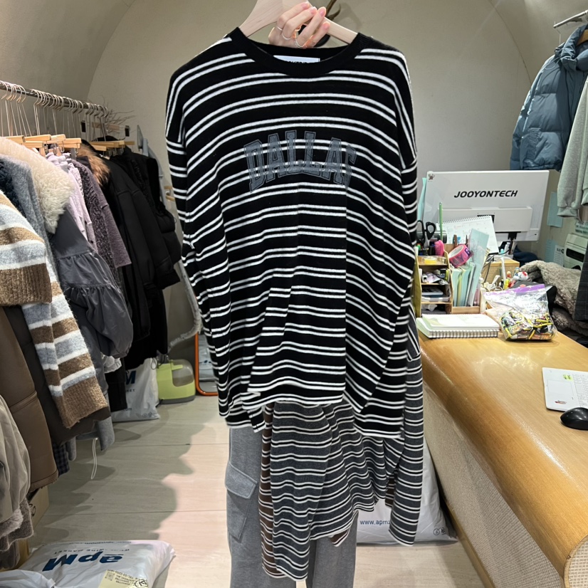 BLACKFRIDAY東大門㊣直郵女士新品休閑推薦人氣職業長袖T恤BLACK FRIDAY長袖T恤圖色3