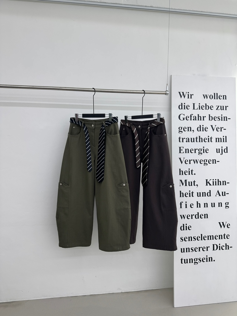 RED-A韓國代購㊣女裝新款人氣熱賣25秋冬休閑時尚休閑褲系帶RED-A休閑褲