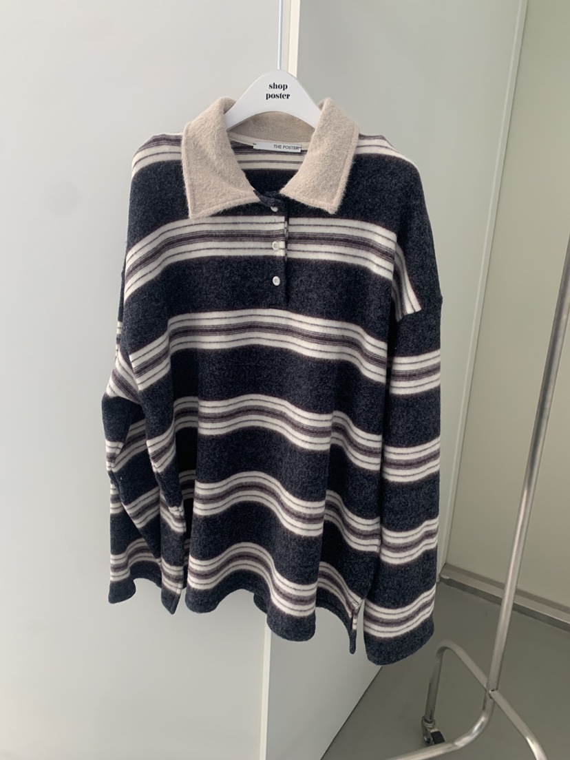 SHOP POSTER東大門㊣實拍女裝新品時尚人氣推薦職業長袖T恤SHOP_POSTER長袖T恤圖色1