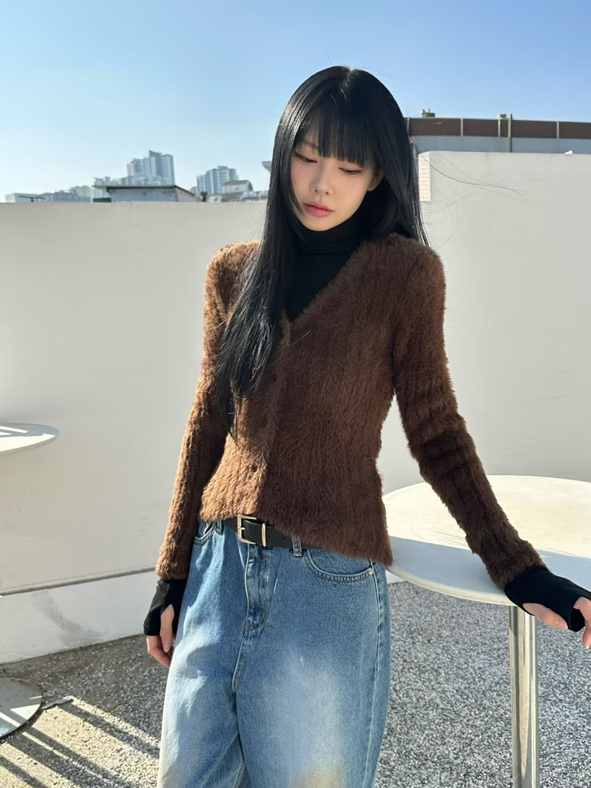 AMOUR韓國直郵㊣女士新品職業25秋冬人氣時尚推薦針織衫羊毛衫AMOUR針織衫