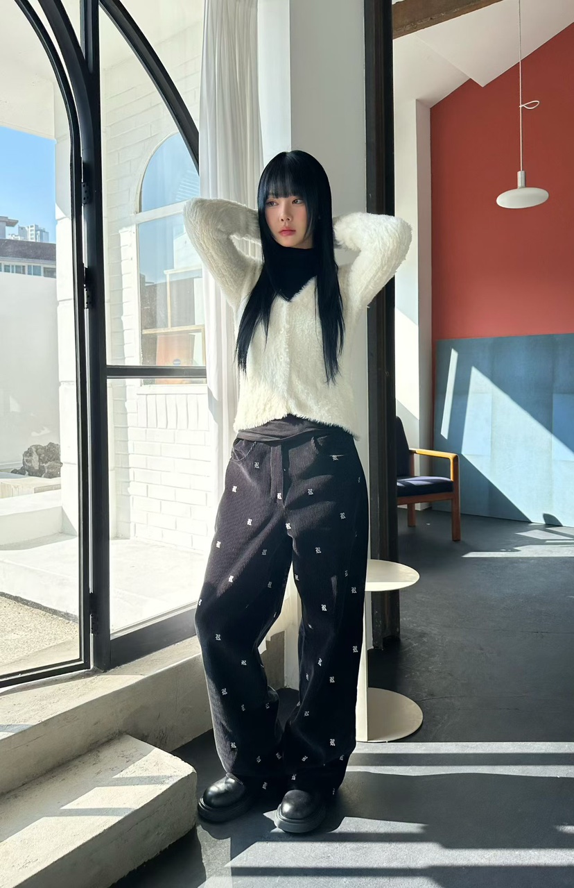 AMOUR韓國直郵㊣女士新品職業25秋冬人氣時尚推薦針織衫羊毛衫AMOUR針織衫