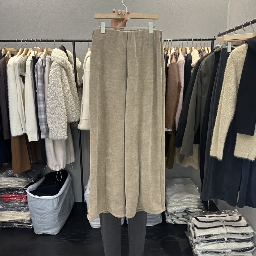 FLAMME TOIT東大門㊣實拍女裝新款推薦熱賣休閑休閑褲闊腿褲FLAMME TOIT休閑褲圖色1