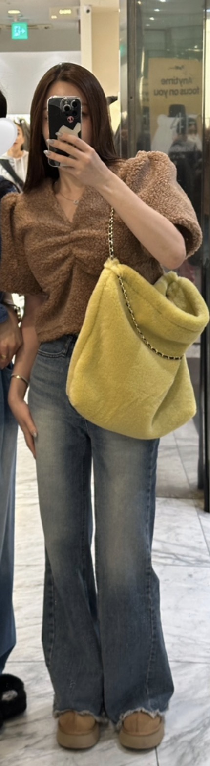 JOURNEY韓國直郵㊣女裝新品25秋冬推薦職業時尚單肩斜跨包毛絨JOURNEY單肩/斜跨包圖色1