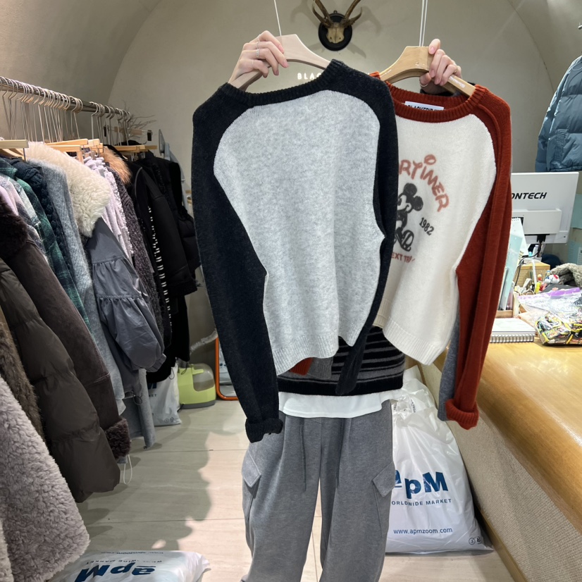 BLACKFRIDAY韓國代購㊣女裝新款25秋冬人氣職業休閑推薦針織衫BLACK FRIDAY針織衫