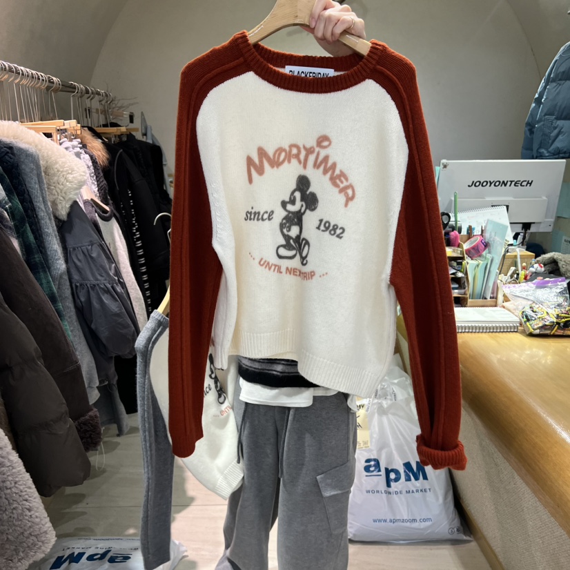 BLACKFRIDAY韓國代購㊣女裝新款25秋冬人氣職業休閑推薦針織衫BLACK FRIDAY針織衫圖色1