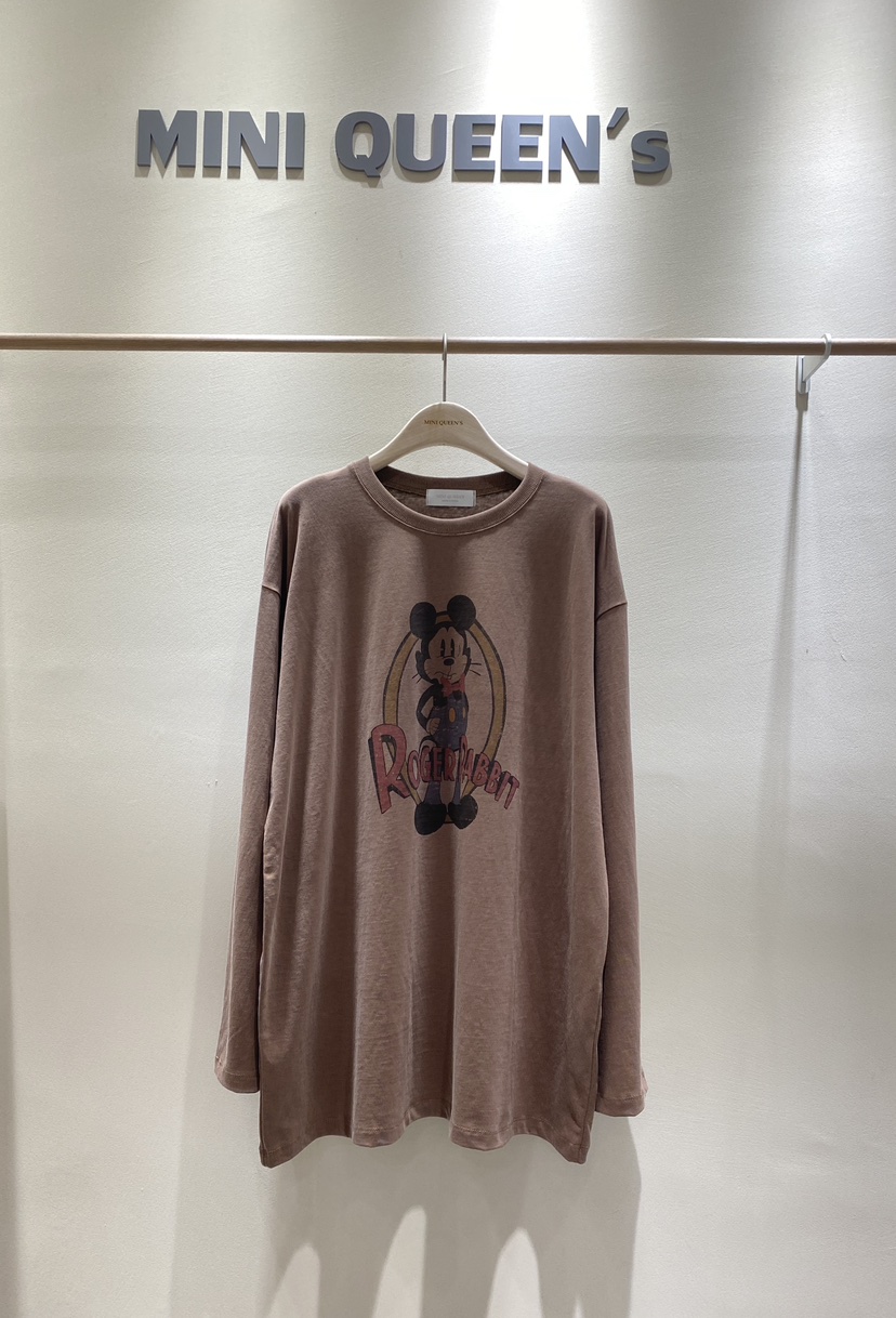 MINIQUEENS東大門㊣代購女裝新品推薦25秋冬職業熱賣長袖T恤MINIQUEENS長袖T恤圖色1