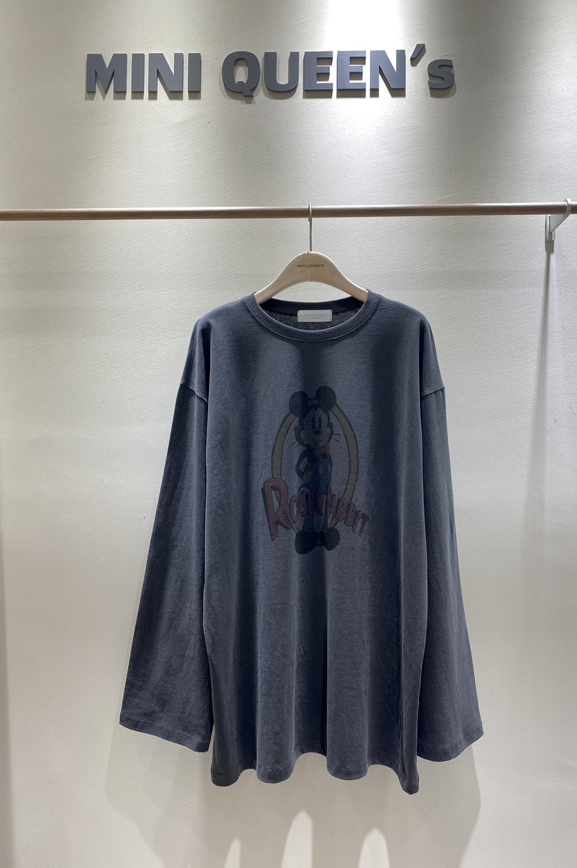 MINIQUEENS東大門㊣代購女裝新品推薦25秋冬職業熱賣長袖T恤MINIQUEENS長袖T恤圖色3