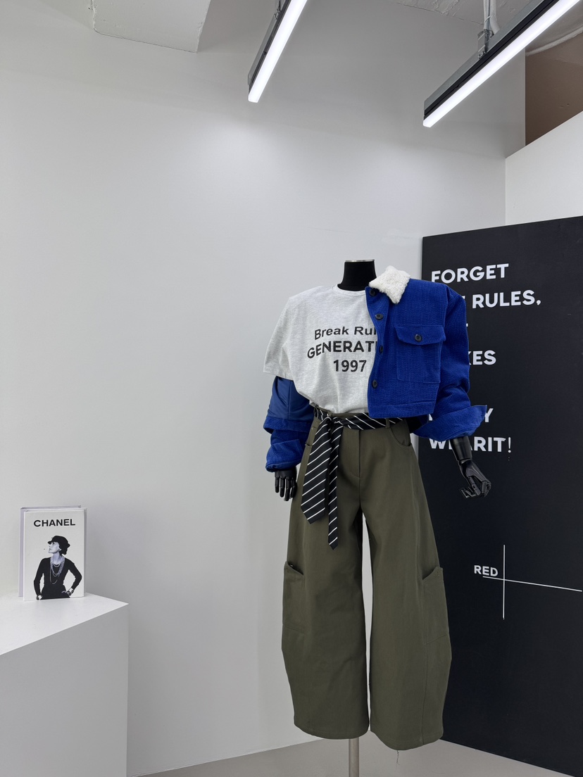 RED-A東大門㊣實拍女裝新款時尚人氣推薦職業25秋冬夾克羊毛RED-A夾克