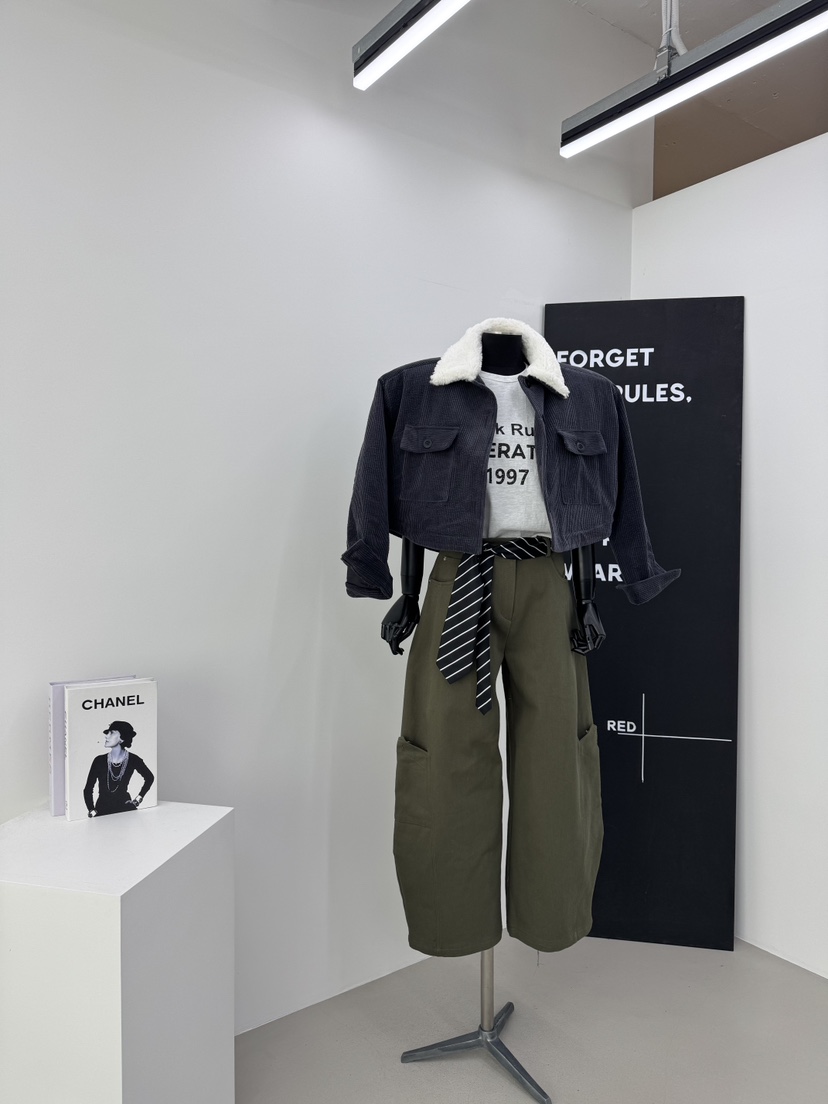 RED-A東大門㊣實拍女裝新款時尚人氣推薦職業25秋冬夾克羊毛RED-A夾克圖色3