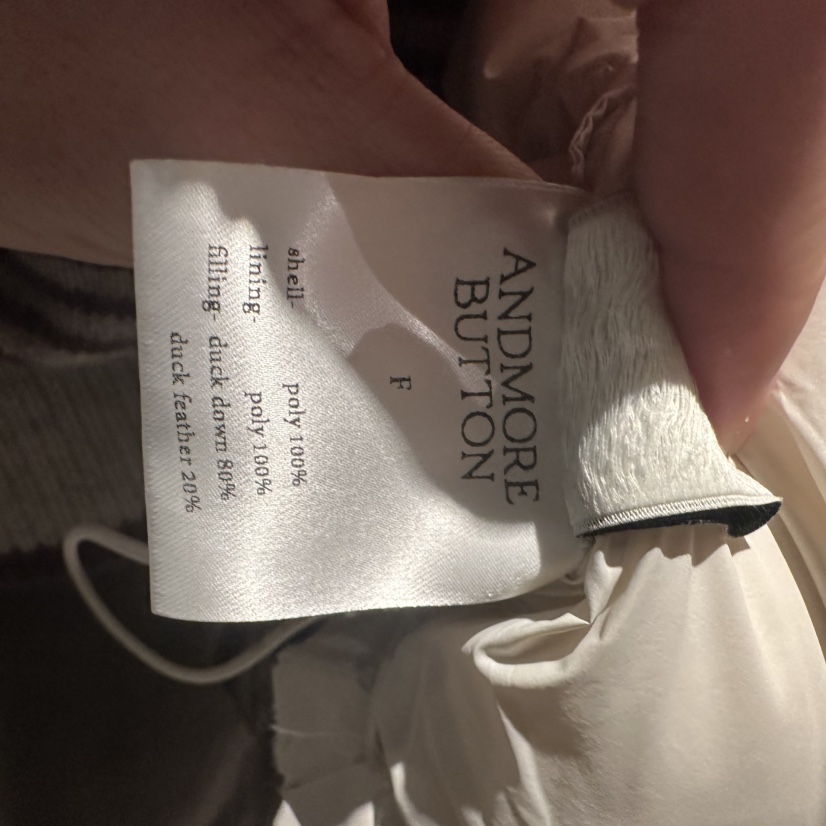 ANDMORE BUTTON東大門㊣代購女士新品休閑25秋冬短款羽絨服鴨絨ANDMORE BUTTON短款羽絨服