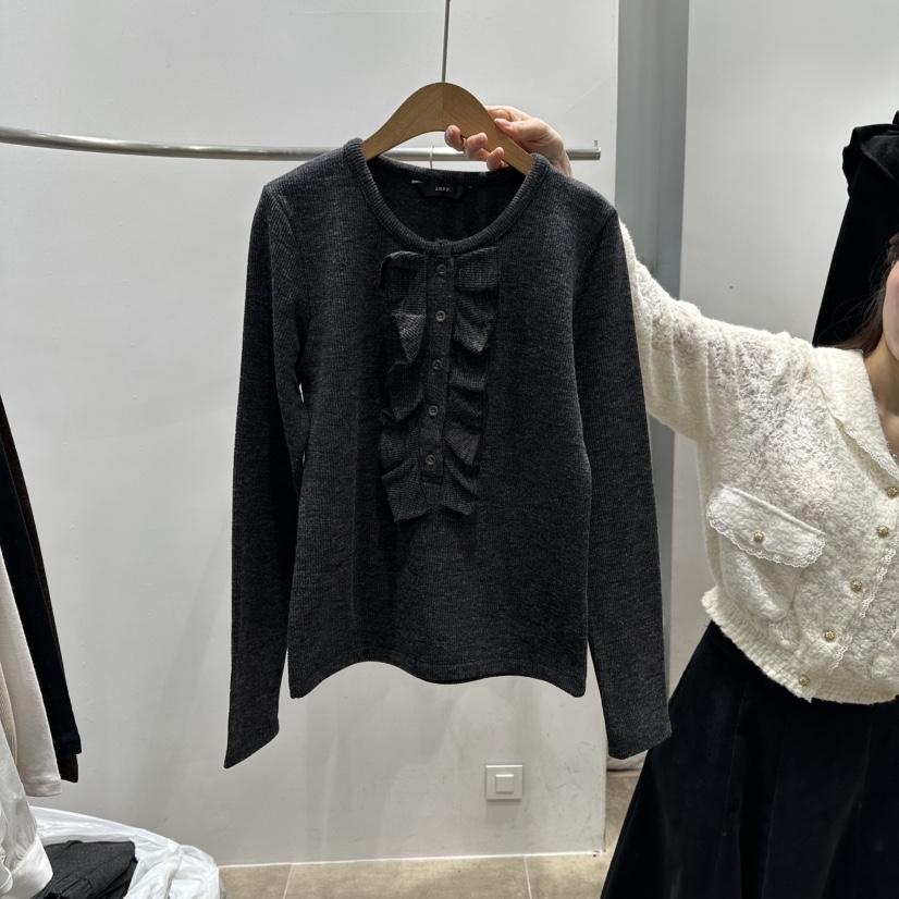 ENVY韓國代購㊣女裝新品休閑25秋冬時尚推薦熱賣人氣長袖T恤ENVY長袖T恤圖色2