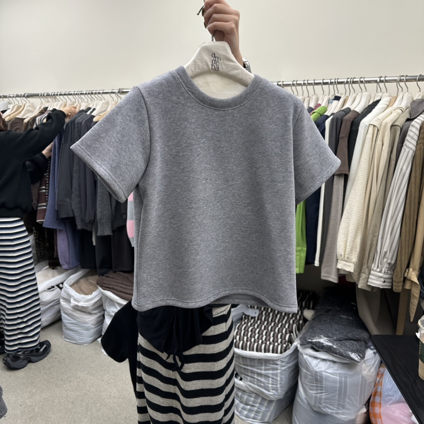 AMOEBA韓國代購㊣女士新款休閑時尚人氣推薦25秋冬職業熱賣T恤AMOEBAT恤圖色3