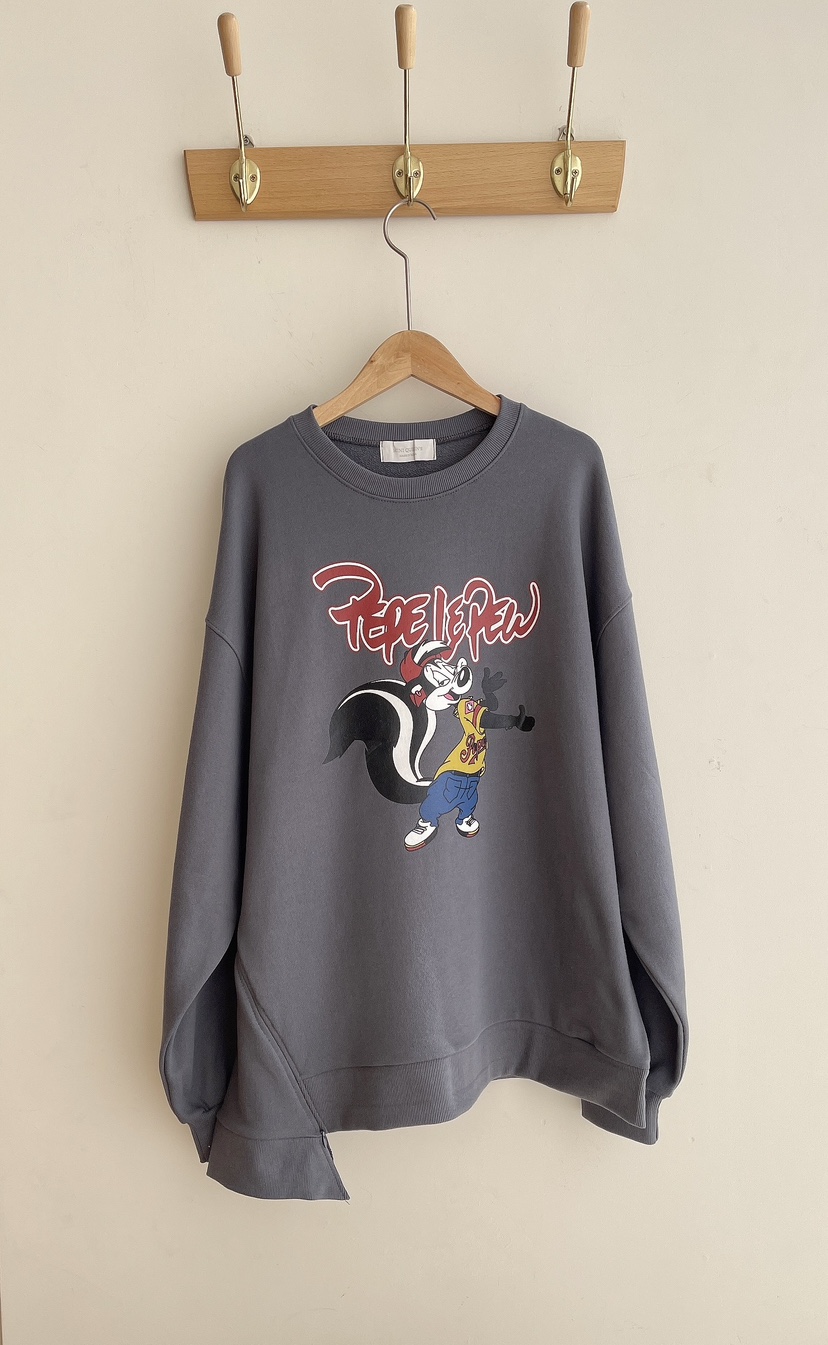 MINIQUEENS韓國代購㊣女裝新品25秋冬時尚熱賣職業衛衣拉鏈MINIQUEENS衛衣圖色2