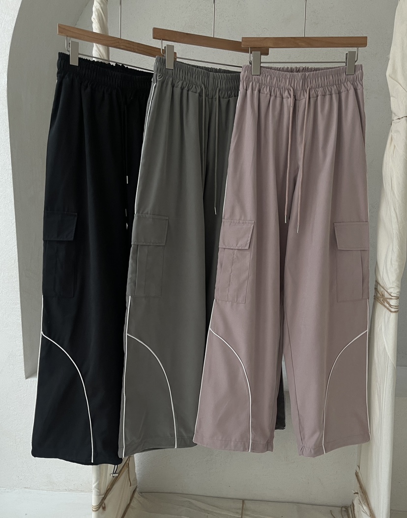 MINIQUEENS東大門㊣實拍女士新款熱賣推薦休閑休閑褲口袋拉鏈MINIQUEENS休閑褲