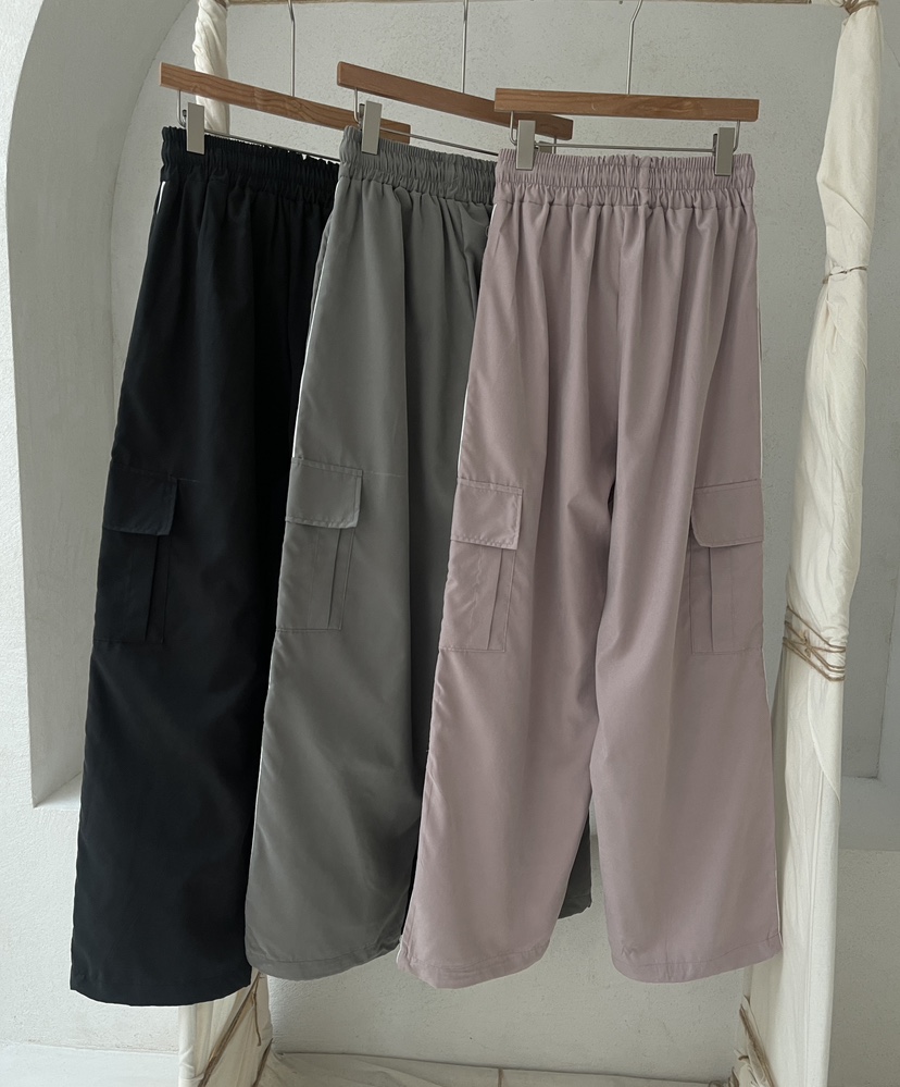 MINIQUEENS東大門㊣實拍女士新款熱賣推薦休閑休閑褲口袋拉鏈MINIQUEENS休閑褲