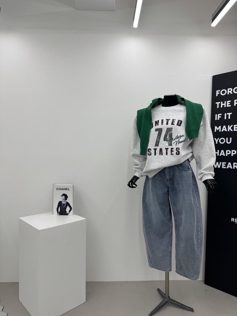 RED-A韓國代購㊣女裝新品熱賣時尚休閑職業推薦25秋冬衛衣RED-A衛衣