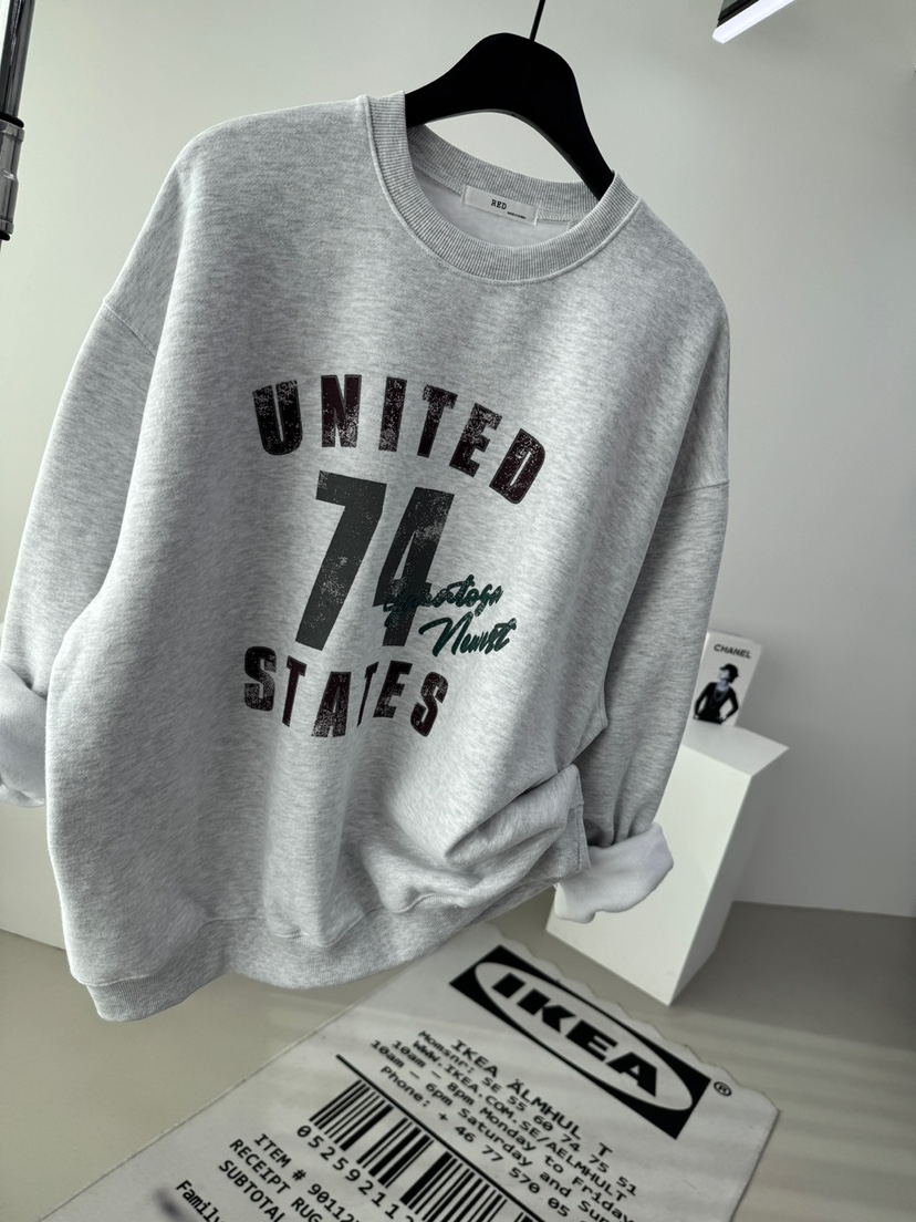 RED-A韓國代購㊣女裝新品熱賣時尚休閑職業推薦25秋冬衛衣RED-A衛衣圖色1