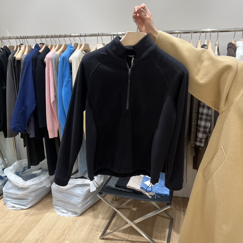 HAUS-A東大門㊣實拍女士新品25秋冬熱賣時尚休閑衛衣抓絨拉鏈HAUSWOMEN衛衣圖色2