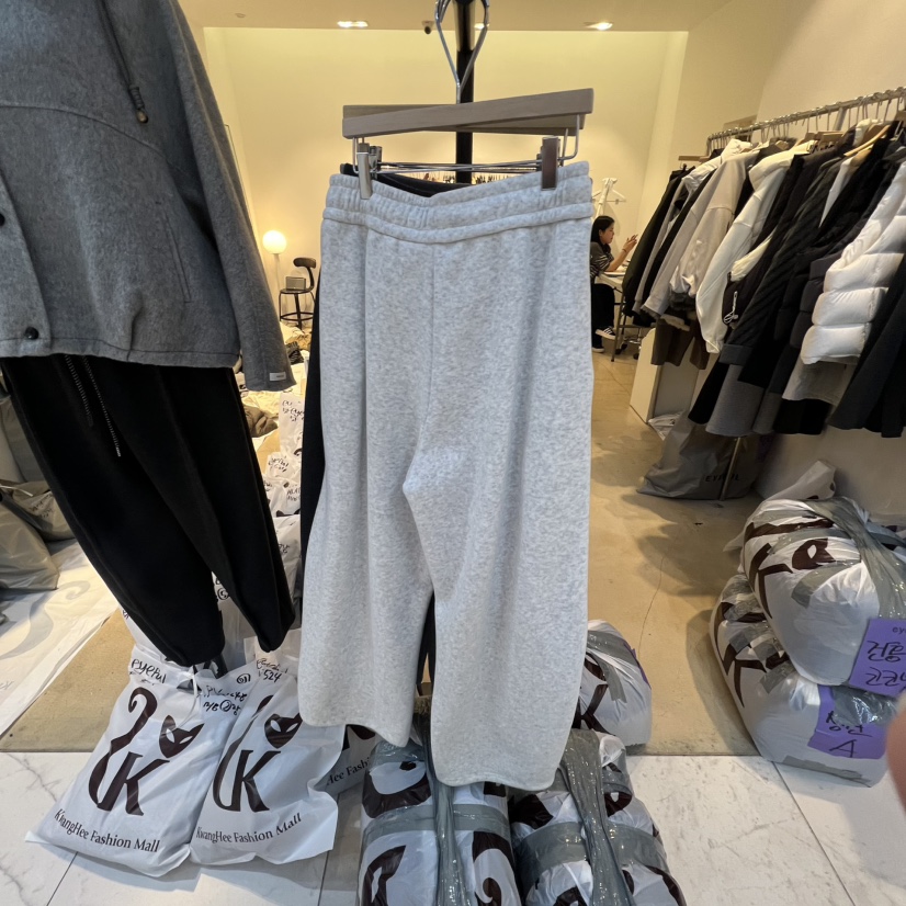 EYEFUL-Q東大門㊣實拍女士新品時尚25秋冬休閑褲闊腿褲羊毛eyeful休閑褲