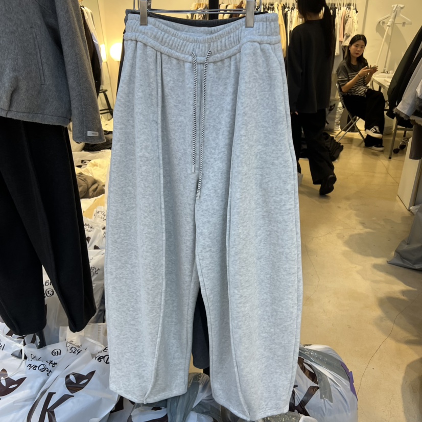 EYEFUL-Q東大門㊣實拍女士新品時尚25秋冬休閑褲闊腿褲羊毛eyeful休閑褲圖色3