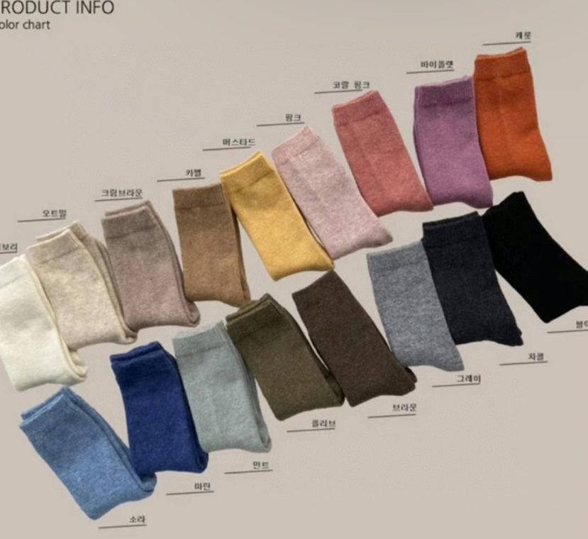 CACTUS-Q東大門㊣代購女裝新品時尚推薦休閑職業人氣25秋冬襪子CACTUS十雙起/可混搭襪子圖色10左十色