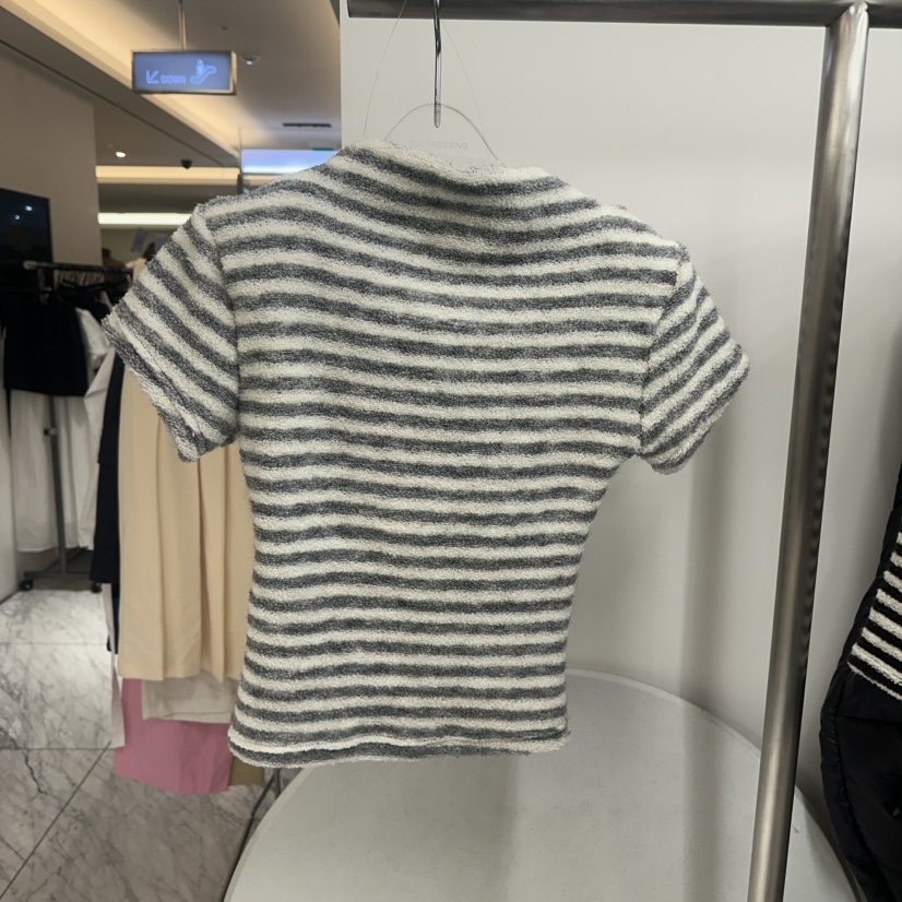 TOPDRESSING韓國代購㊣女士新款人氣熱賣25秋冬時尚休閑T恤TOPDRESSINGT恤圖色2灰色