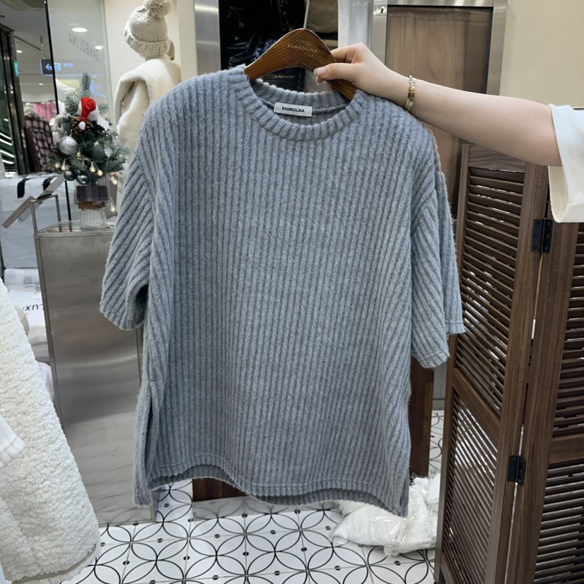 BAMBOLINA韓國直郵㊣女裝新款推薦時尚職業人氣25秋冬熱賣T恤BAMBOLINAT恤圖色1
