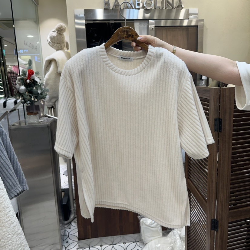 BAMBOLINA韓國直郵㊣女裝新款推薦時尚職業人氣25秋冬熱賣T恤BAMBOLINAT恤圖色2
