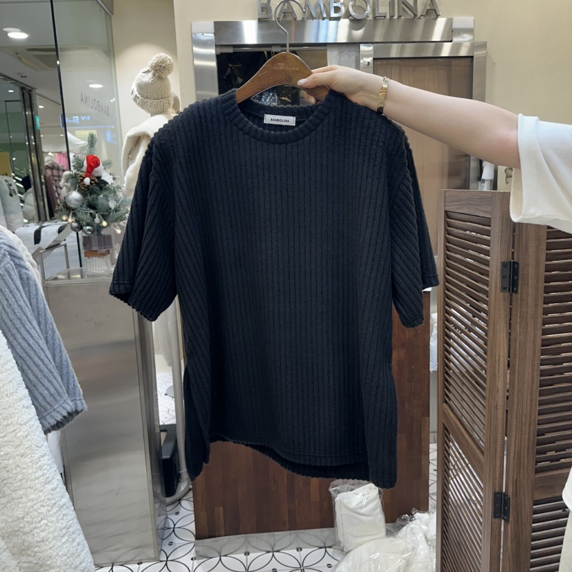 BAMBOLINA韓國直郵㊣女裝新款推薦時尚職業人氣25秋冬熱賣T恤BAMBOLINAT恤圖色3