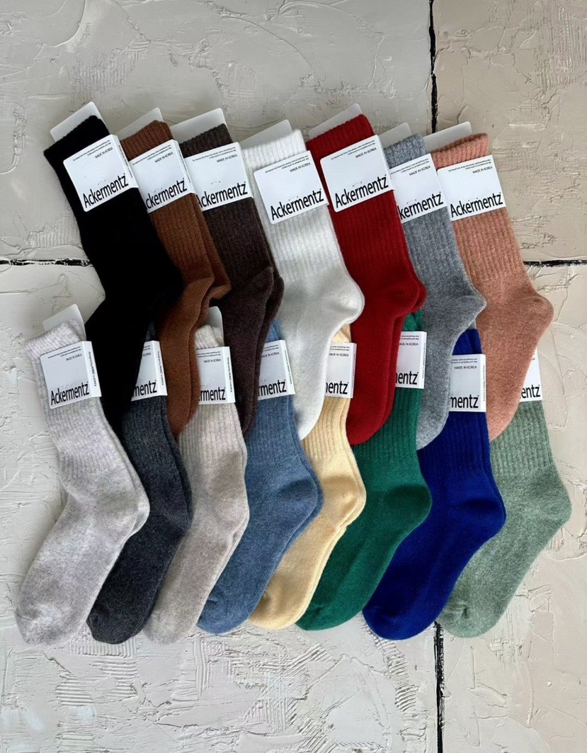 CACTUS-Q韓國代購㊣女裝新品推薦時尚職業25秋冬人氣熱賣襪子CACTUS十雙起/可混搭襪子圖色3左三色