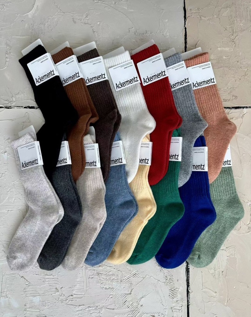 CACTUS-Q韓國代購㊣女裝新品推薦時尚職業25秋冬人氣熱賣襪子CACTUS十雙起/可混搭襪子圖色5左五色