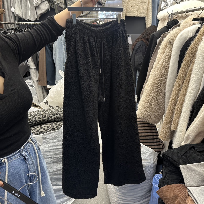 A-DEL東大門㊣直郵女裝新款人氣25秋冬熱賣時尚休閑褲加絨A-DEL休閑褲圖色2