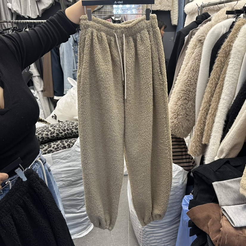 A-DEL東大門㊣直郵女裝新款人氣25秋冬熱賣時尚休閑褲加絨A-DEL休閑褲圖色3