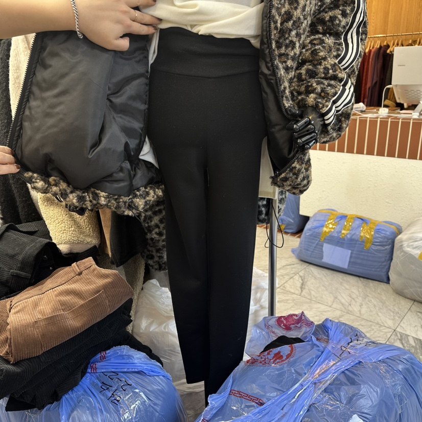 A-DEL東大門㊣直郵女士新品人氣休閑打底褲鯊魚褲加絨抓絨A-DEL打底褲/鯊魚褲圖色2