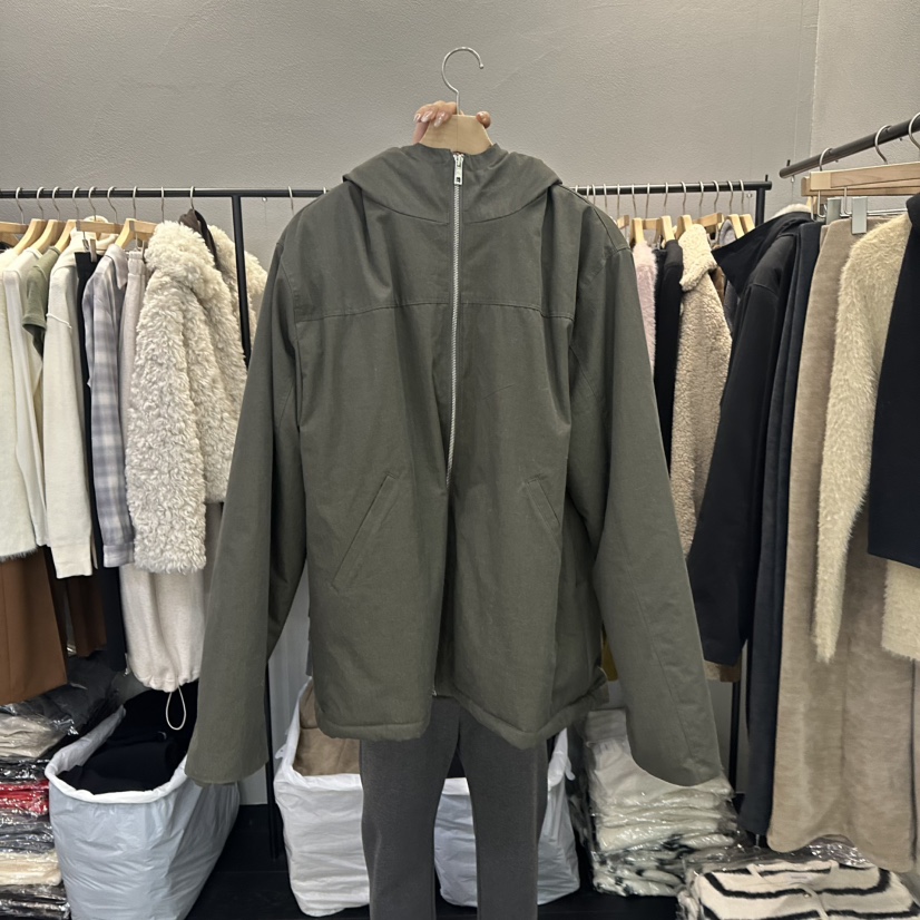 FLAMME TOIT東大門㊣代購女裝新款職業推薦夾克連帽衫加絨FLAMME TOIT夾克圖色1