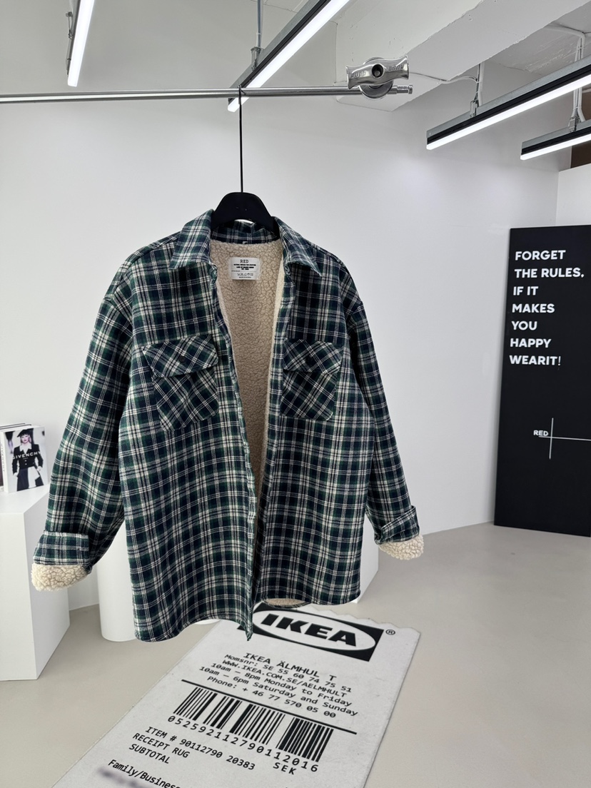 RED-A東大門㊣直郵女裝新款熱賣休閑推薦時尚襯衫蕾絲衫加絨RED-A襯衫/蕾絲衫圖色2