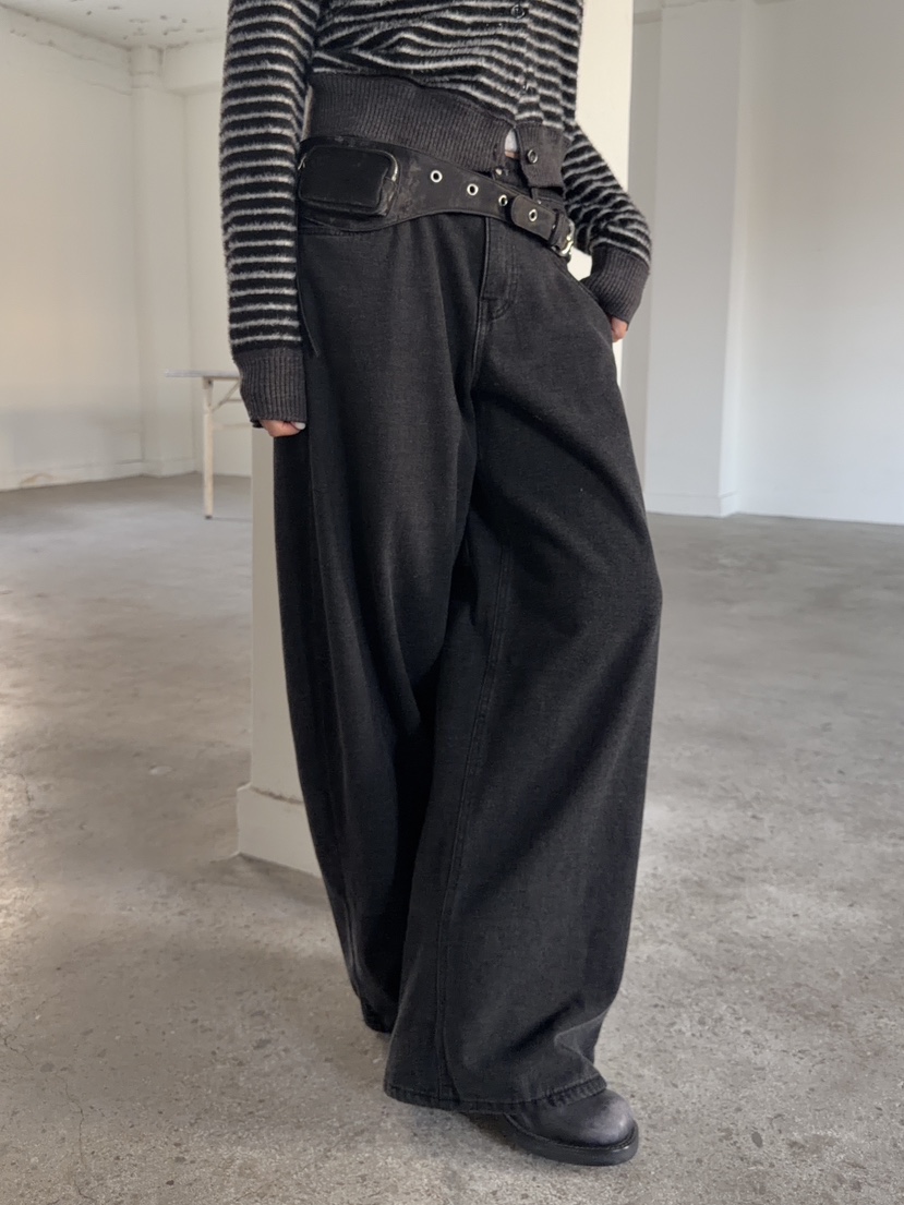 ACME東大門㊣代購女士新款時尚熱賣人氣25秋冬職業牛仔褲加絨ACME牛仔褲