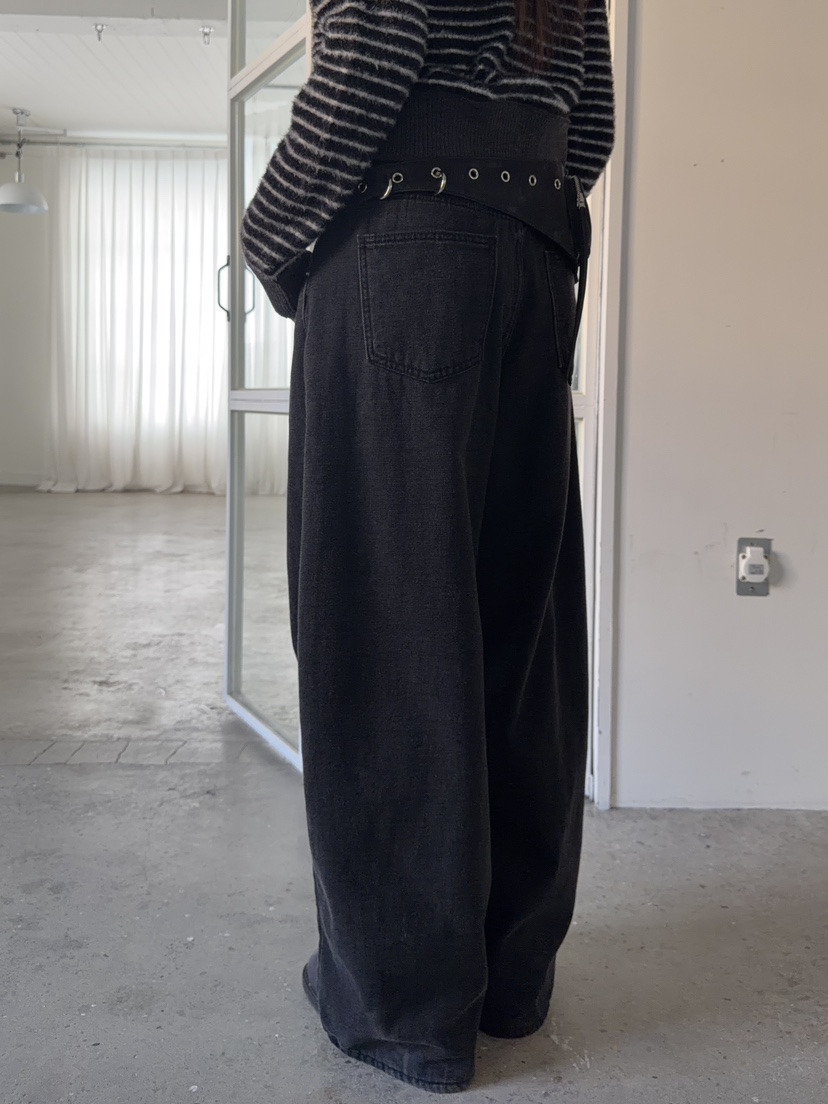 ACME東大門㊣代購女士新款時尚熱賣人氣25秋冬職業牛仔褲加絨ACME牛仔褲